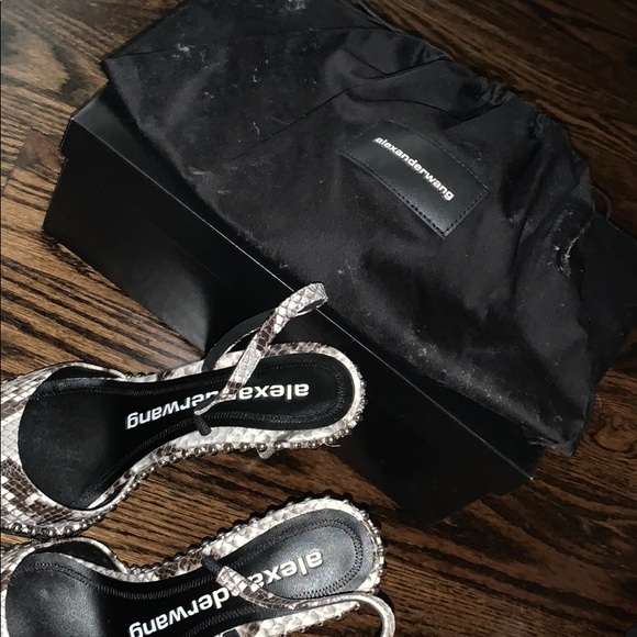 Alexander Wang Ryna python sling back heels - Picture 5 of 5
